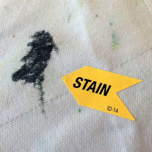 The marks are "STAIN" sticky
