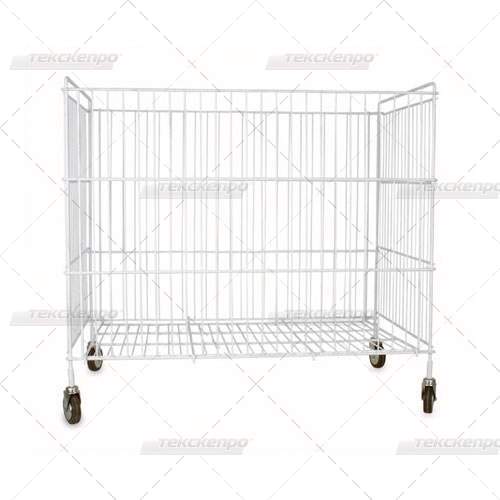 Folding large mesh trolley up to 50 kg