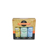 A set of 3 flavors of 150 ml each.