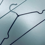 Reusable Hangers with PVC coating BLACK