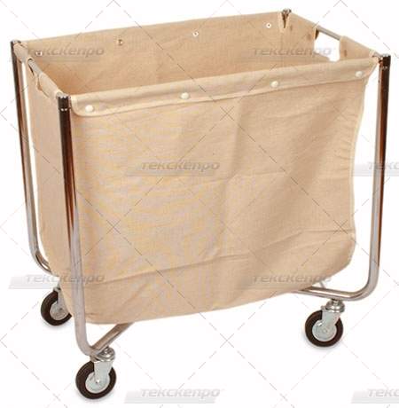 Folding trolley with replaceable bag